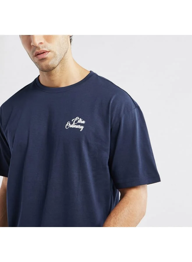 Splash FAV Printed T-shirt with Round Neck and Short Sleeves