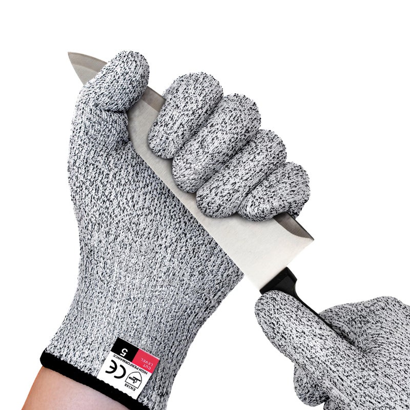 ZEEGO Level 5 Cut Resistant Gloves,Professional Cutting Gloves for Kitchen & Meat Processing, Machine Washable, Food Grade, for Butcher, Oyster Shucking, Outdoor Use (Size L) - Image 1