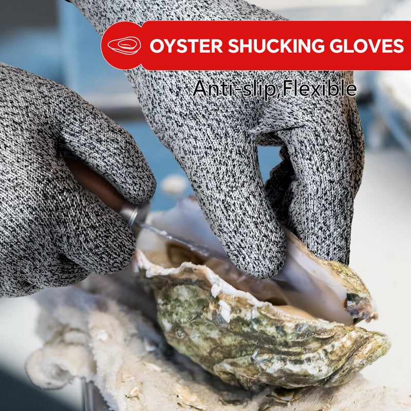 ZEEGO Level 5 Cut Resistant Gloves,Professional Cutting Gloves for Kitchen & Meat Processing, Machine Washable, Food Grade, for Butcher, Oyster Shucking, Outdoor Use (Size L) - Image 3