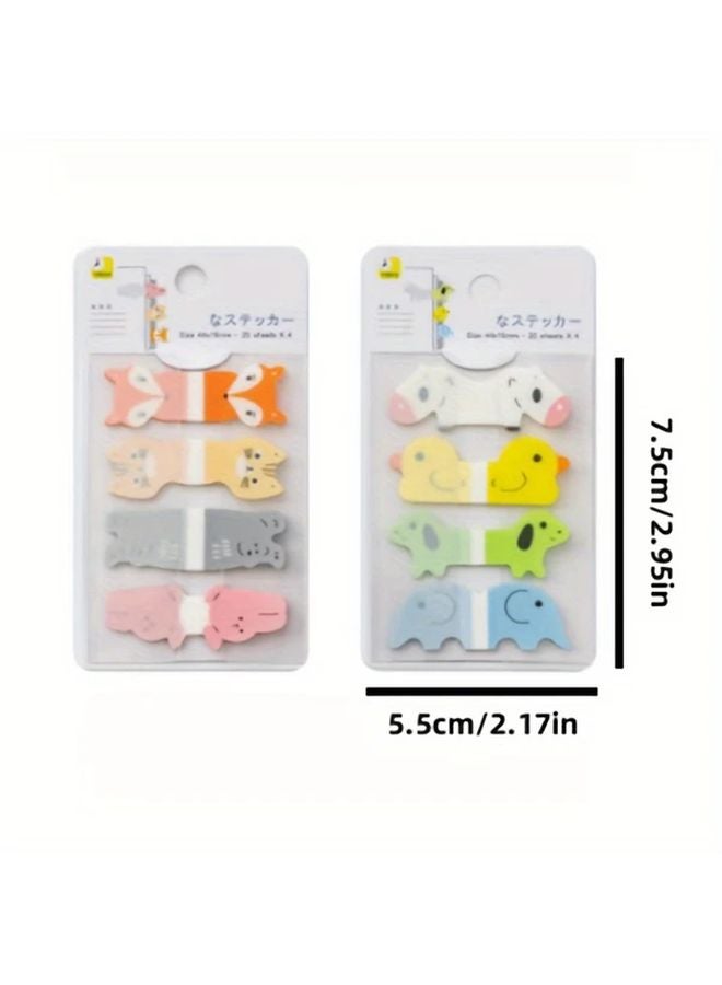 Cartoon PET Sticky Notes 80 Sheets Type D Waterproof Translucent Index Labels Office Stationery - Image 3