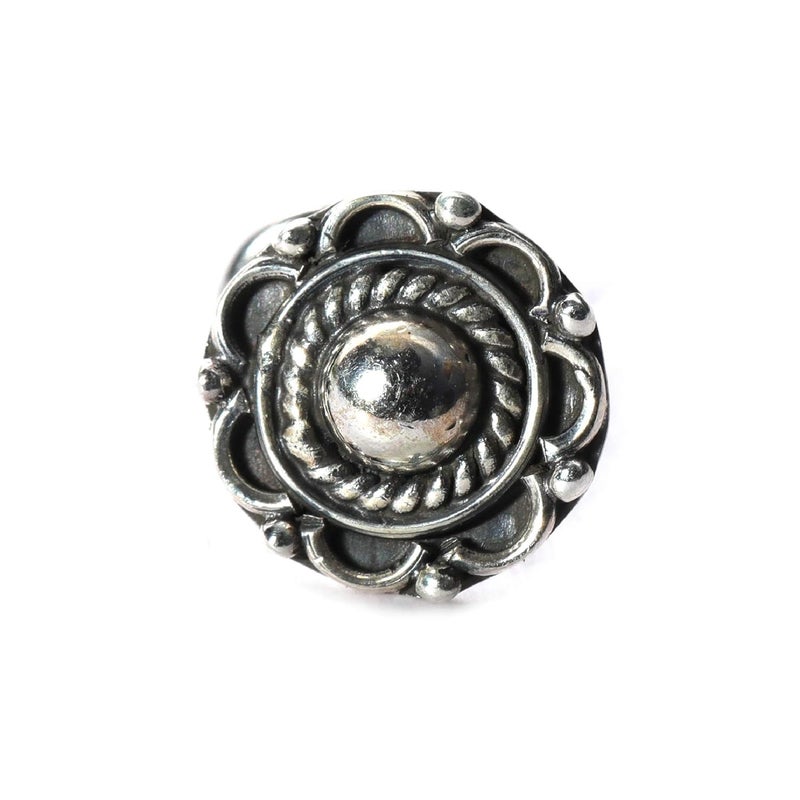JSAJ Store Stone Nose Pin Wire Nose Pin in Pure 92.5 Sterling Silver - Image 1