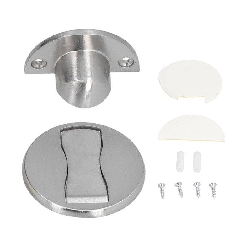 Stainless Steel Magnetic Door Stop Catch Holder Magnet Door Stopper No Drilling for Home Improvement - Image 1