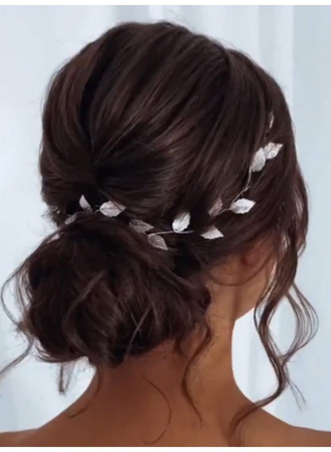 JAKAWIN Leaf Bride Wedding Hair Vine Gold Hair Piece Bridal Hair Accessories For Women And Girls Hv179 (Rose Gold)  - Image 5