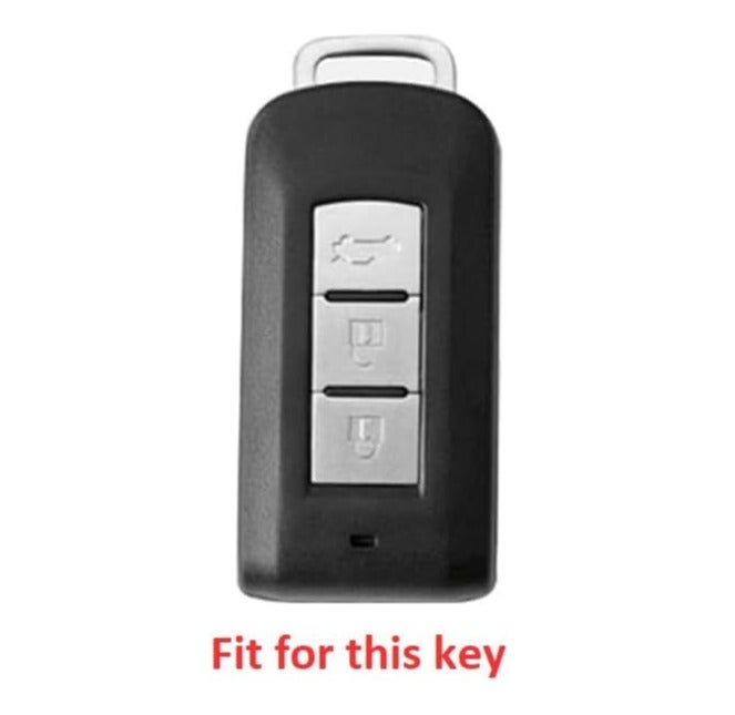 Arooma 3 Buttons TPU Key Shell Cover for Mitsubishi Outlander Lancer 10 EX Pajero Sport ASX RVR L200, Remote Protection Case Black (Black/Gold) - Image 3