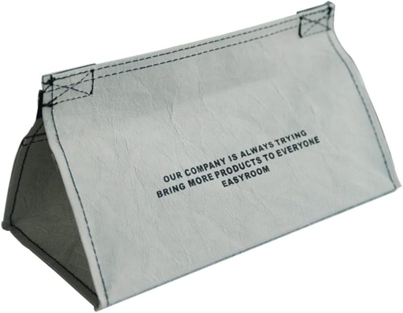 غطاء علبة المناديل الحديث البسيط للمنزل والسيارة والمكتب حامل تخزين أنيق باللون الأسود - Image 1