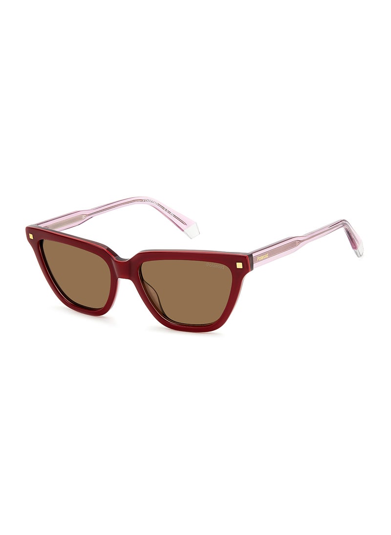 Polaroid Women's Polarized Rectangular Sunglasses - Pld 4157/S/X Black Millimeter - Lens Size: 55 Mm  - Image 1