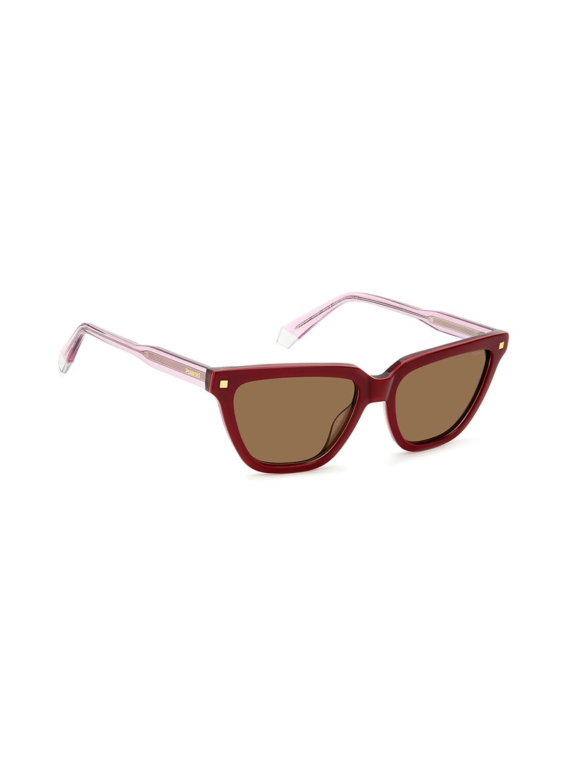 Polaroid Women's Polarized Rectangular Sunglasses - Pld 4157/S/X Black Millimeter - Lens Size: 55 Mm  - Image 2