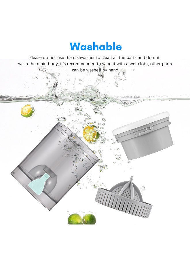 Electric Orange Juice Squeezer Hands Free Portable Citrus Juicer for Orange Lemon Apple Tomato Grape USB Powered Detachable &Washable - Image 2