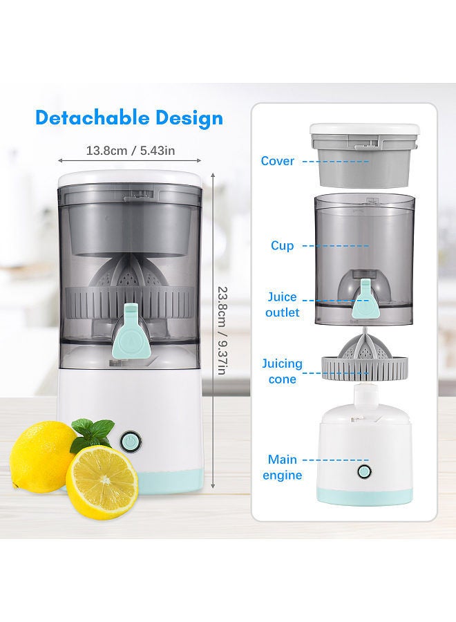 Electric Orange Juice Squeezer Hands Free Portable Citrus Juicer for Orange Lemon Apple Tomato Grape USB Powered Detachable &Washable - Image 3