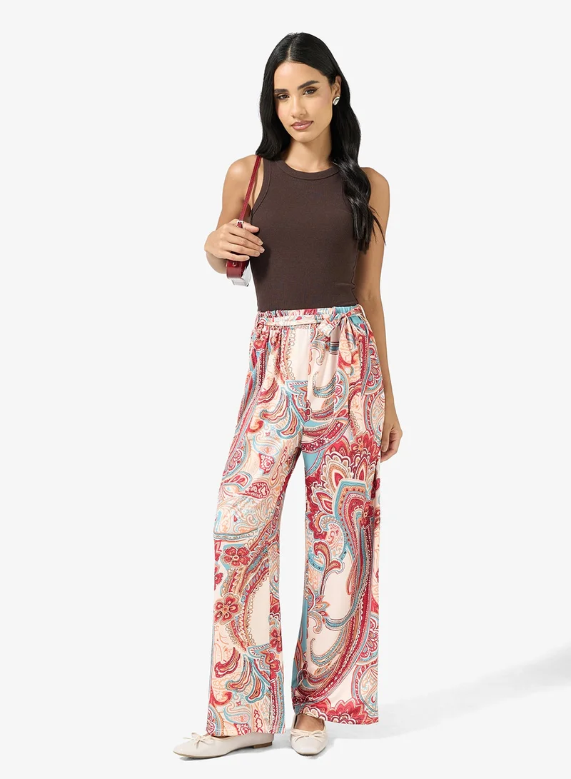 Ginger Boho Casual Straight Fit Pants