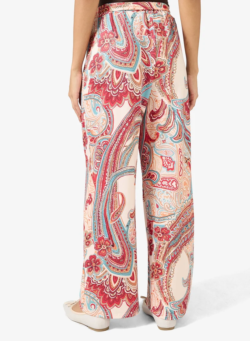 Ginger  Boho Casual Straight Fit Pants for Women | Best Price UAE