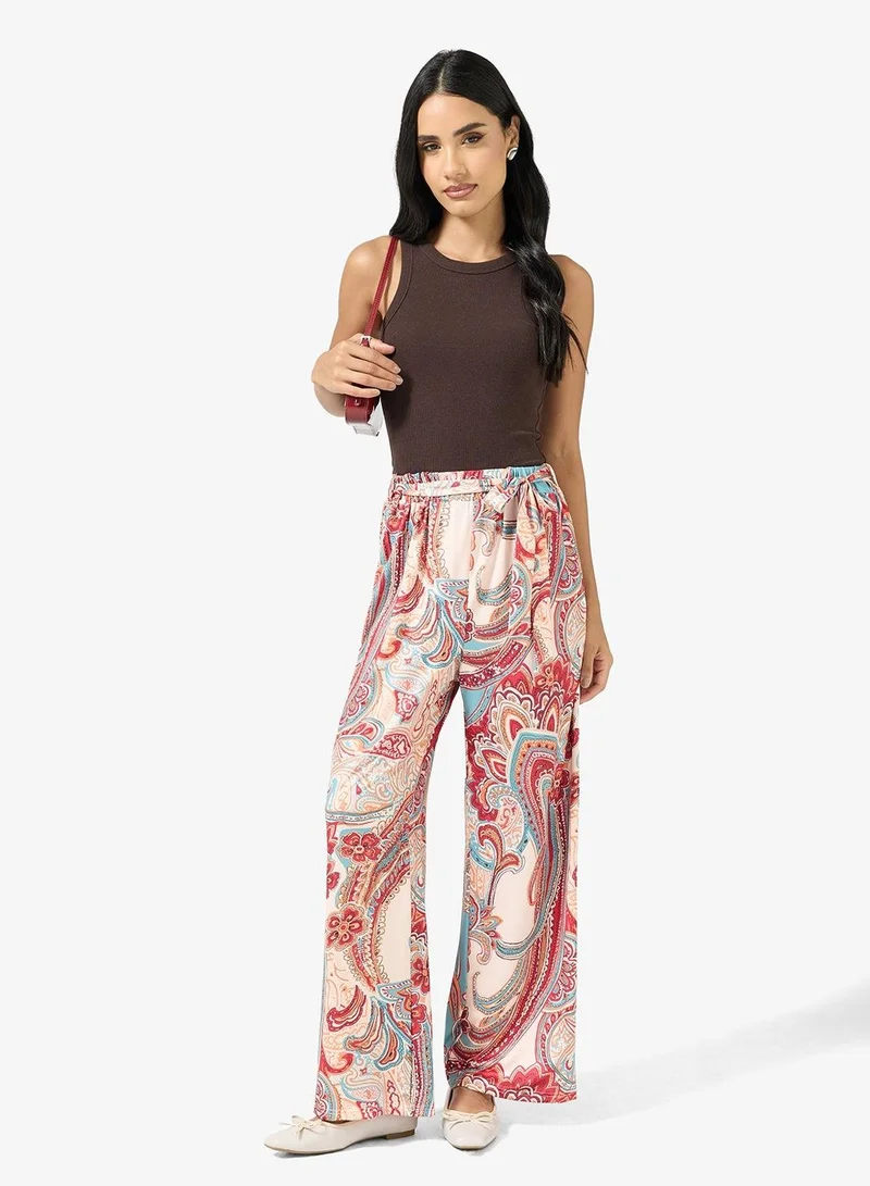 Ginger Boho Casual Straight Fit Pants