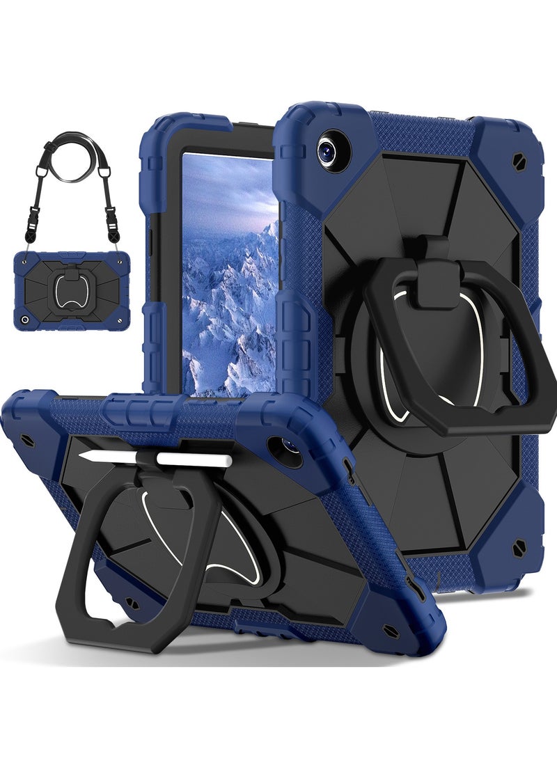 General for Galaxy Tab A9 Plus Case 11 Inch, Rugged Case for Samsung Galaxy A9+ Tablet Case with Screen Protector 360 Rotating Stand Shoulder Strap Pen Holder, 2023 Model 