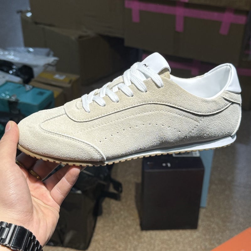 Qi Ta Al Jiso Suede Flat Casual Shoes for Men and Women - Lightweight Breathable Retro Sneakers - Image 4