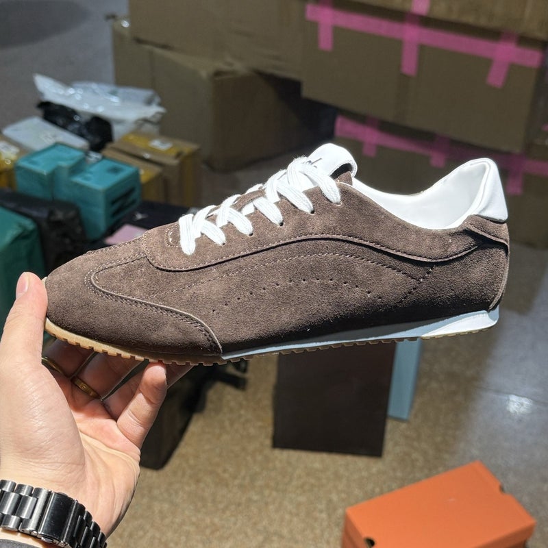Qi Ta Al Jiso Suede Flat Casual Shoes for Men and Women - Lightweight Breathable Retro Sneakers - Image 3