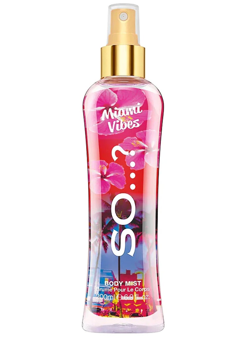 So..? Miami Vibes Body Spray 200 ml - Image 1