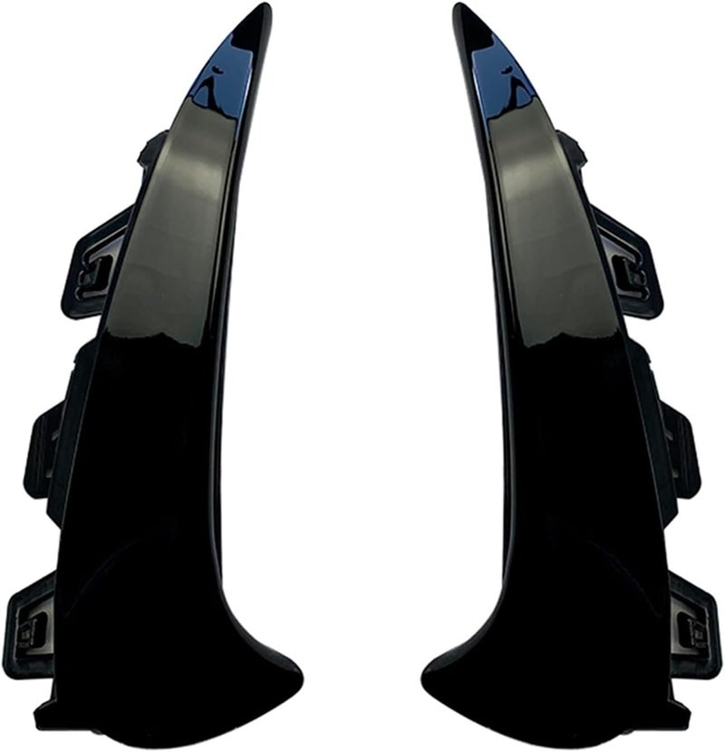 DEMULAX Glossy Black Rear Bumper Side Air Vent Cover Trim - Image 3