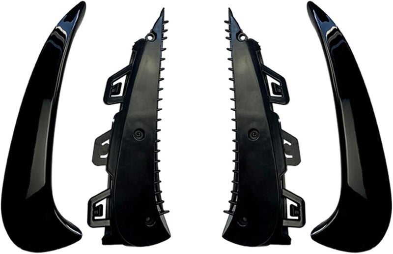 DEMULAX Glossy Black Rear Bumper Side Air Vent Cover Trim - Image 1