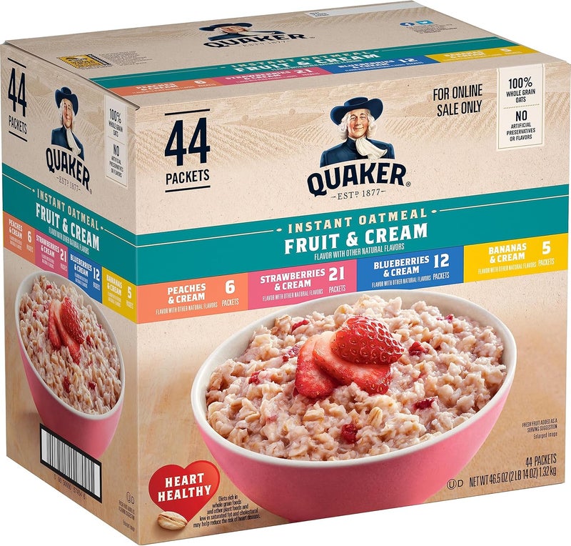 Quaker Instant Oatmeal Fruit & Cream Variety Pack - Image 1