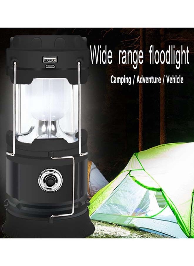 SKY-TOUCH - 2 Pack Portable Led Camping Lantern Flashlights Survival Kit For Emergency, Hurricane, Outage - Image 1