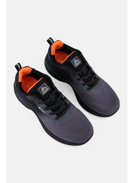 RBX Men Lace Up Brand Logo Training Shoes, Black  - Image 4