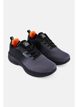 RBX Men Lace Up Brand Logo Training Shoes, Black  - Image 1