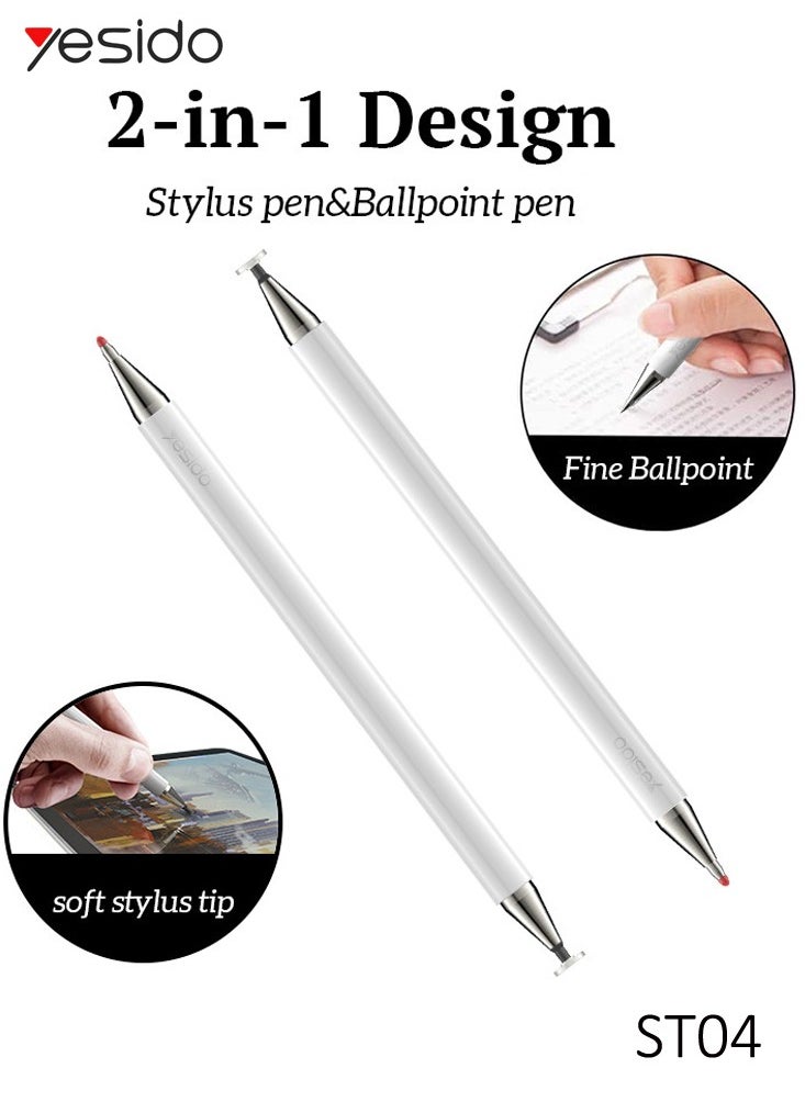 Yesido Yesido ST04 2 in 1 Capacitive Stylus Pen With Ballpoint Pen  for Smart Phone and Tablet  - Image 5