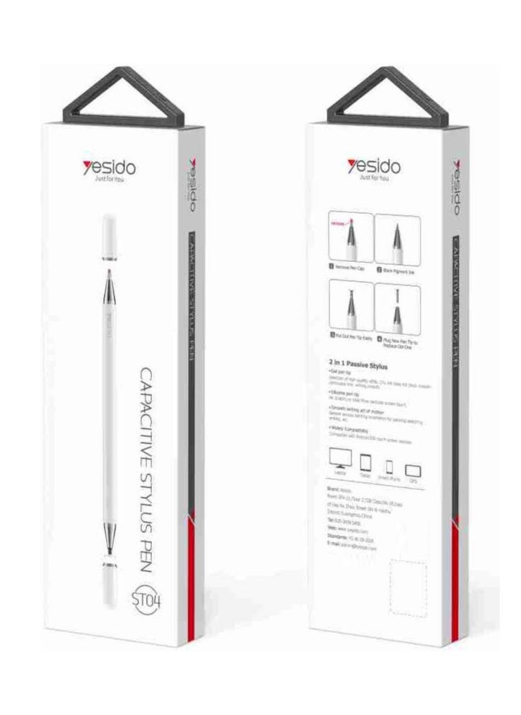 Yesido ST04 2 in 1 Capacitive Stylus Pen With Ballpoint Pen  for Smart Phone and Tablet