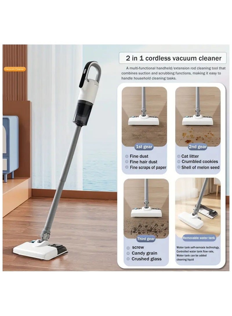 Denx 2-in-1 cordless vacuum cleaner with 3-speed adjustment, lightweight and easy to use for deep cleaning - Image 3