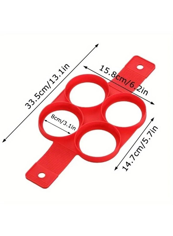 Heart Shaped Pancake Egg Ring Nonstick Silicone Mold Breakfast Maker - Image 5