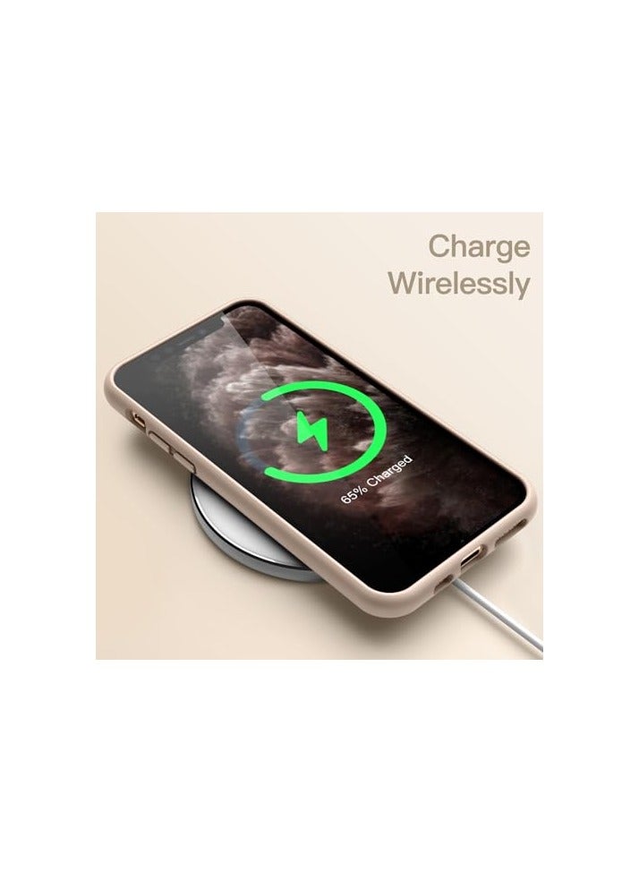 جي تيك حافظة JETech من السيليكون لهاتف iPhone 11 Pro Max مقاس 6.5 بوصة، حافظة هاتف واقية لكامل الجسم ذات ملمس حريري ناعم، غطاء مقاوم للصدمات مع بطانة من الألياف الدقيقة (ذهبي) - Image 5