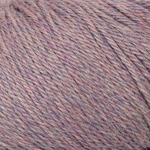 Alpaca Warehouse طقم خيوط صوف ألباكا للأطفال 100% من 3 كرات وزن DK - مصنوع في بيرو - ناعم بشكل مذهل ومثالي للحياكة والكروشيه (لون ليلك هذر)  - Image 5