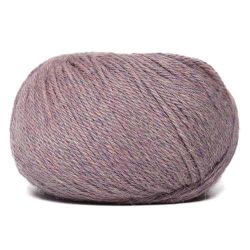 Alpaca Warehouse طقم خيوط صوف ألباكا للأطفال 100% من 3 كرات وزن DK - مصنوع في بيرو - ناعم بشكل مذهل ومثالي للحياكة والكروشيه (لون ليلك هذر)  - Image 4