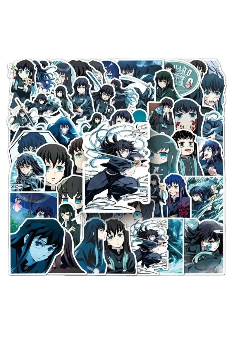 إيروريكس ملصقات أنمي متعددة الألوان، 50 قطعة، توكيتو مويتشيرو، سيف توكيتو، ملصقات يمكنك صنعها بنفسك، سكرابوكينغ، هاتف، حقيبة