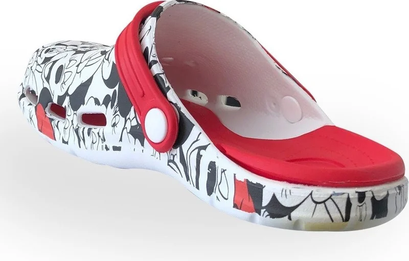 اكينالبيلا E502 White Women Mickey Mouse Hospital Sabo Slipper Sandal