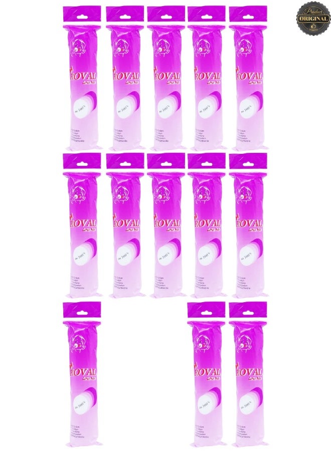 ROVAL 13 Pieces Cotton Pads 160 Pcs  - Image 1