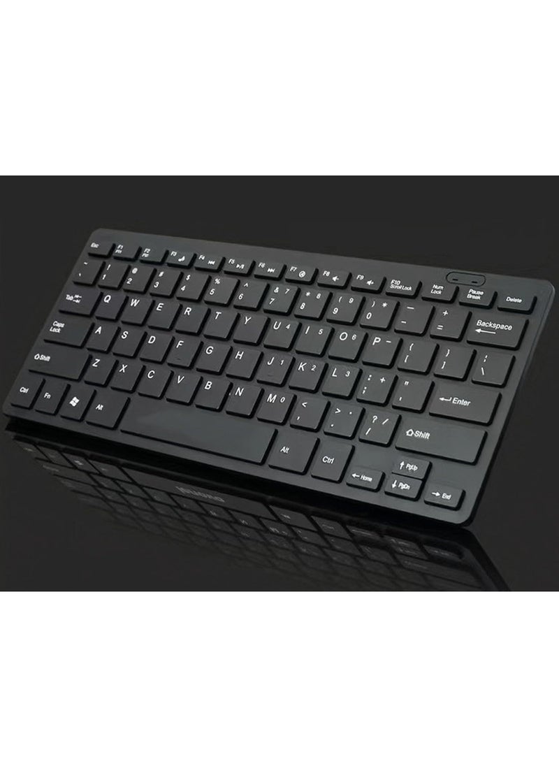 ماركة غير محددة - لوحة مفاتيح لاسلكية صغيرة ورفيعة للغاية – سهلة الحمل وهادئة بمنفذ USB - Image 1