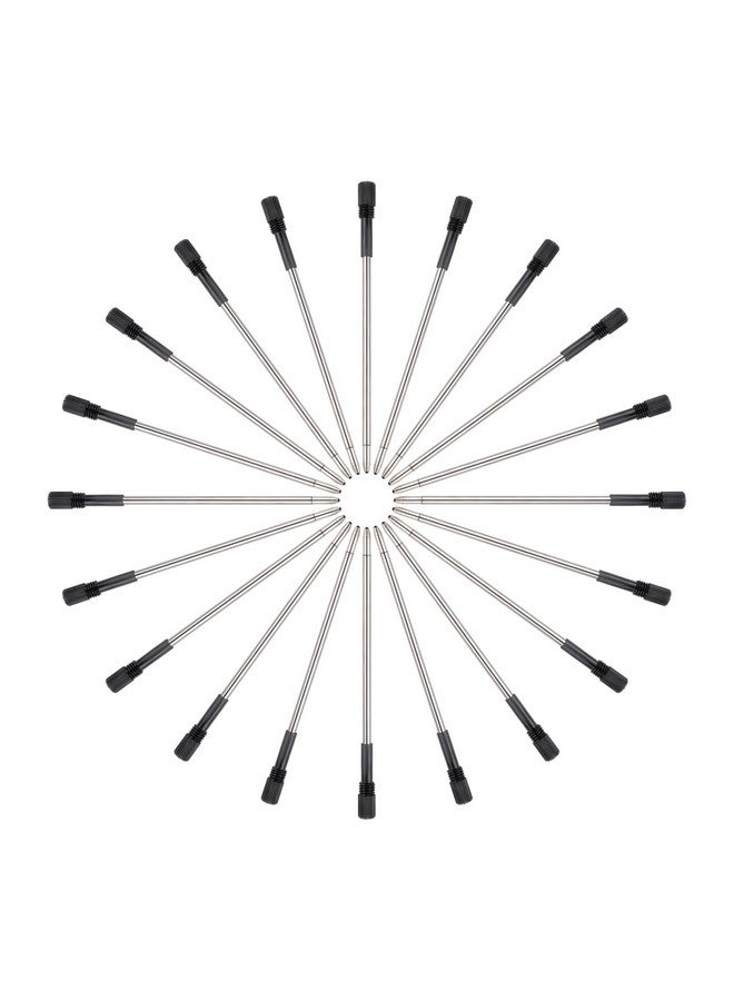 YOUMI Pens Refills 20 Pcs 3.23In Ballpoint Pen Refills Refillable Replaceable Sparkling Bling Diamond Crown Top Ballpoint Pen Refills Black Ink Refills Roller Ball Pen Refills Medium Point Pens Refill - Image 1