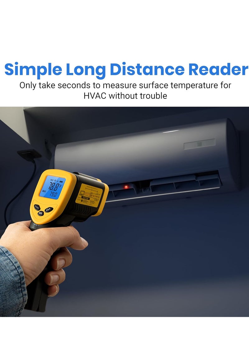 ETEKCITY Etekcity Infrared Thermometer Laser Temperature Gun for Griddle, -58°F to 1130°F for Food, BBQ, Pizza Oven Accessories, Non Contact IR Heat Gun for Pool, Reptile, Cooking, Kitchen, Fridge - Image 2