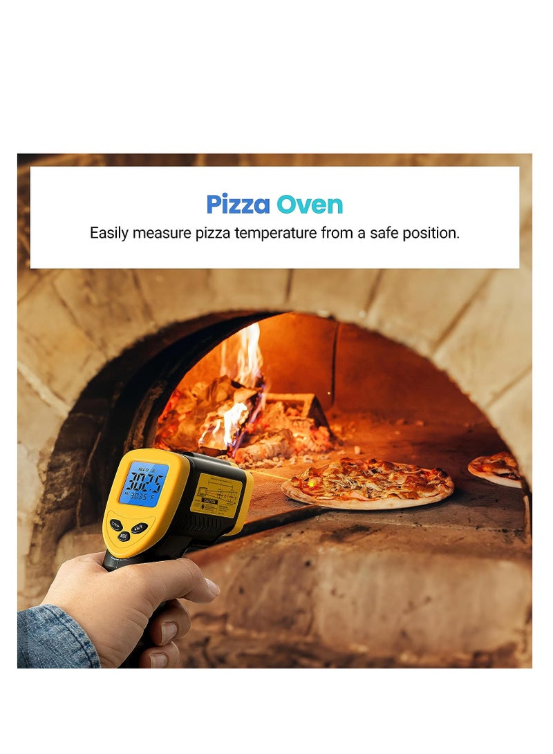 ETEKCITY Etekcity Infrared Thermometer Laser Temperature Gun for Griddle, -58°F to 1130°F for Food, BBQ, Pizza Oven Accessories, Non Contact IR Heat Gun for Pool, Reptile, Cooking, Kitchen, Fridge - Image 5