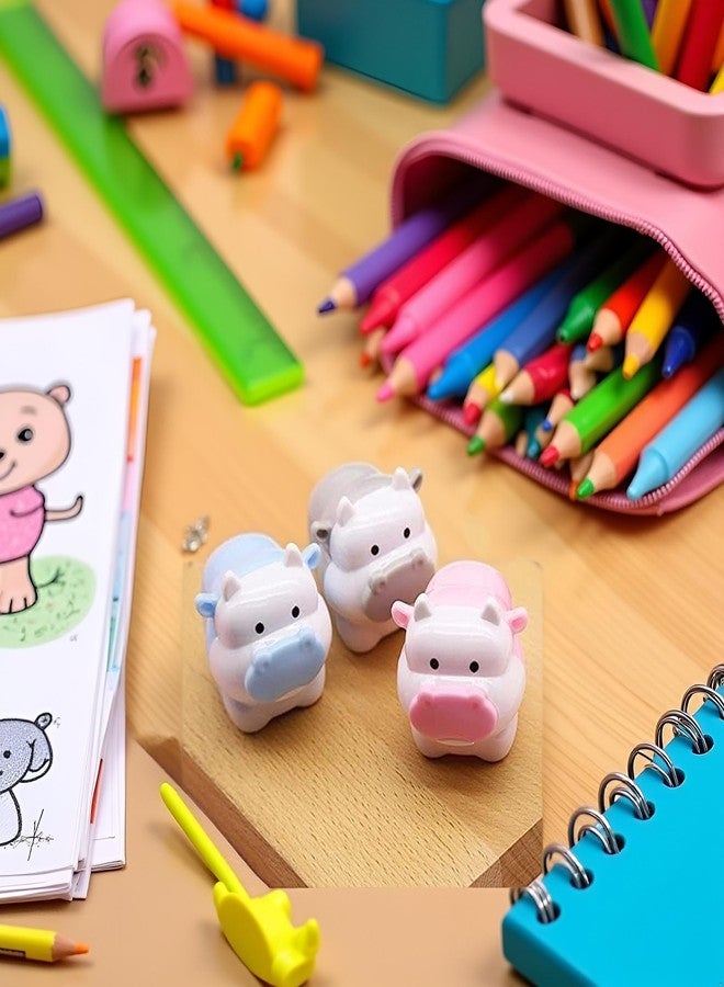 GANPUB 1Pc Random Color Cute Cattle Design Sharpener Cow Ox Kawaii Pencils Sharpeners Girls Gifts Stationery Office Supplies Nice Design Deft Processed,Writing and Correction Supplies - Image 5