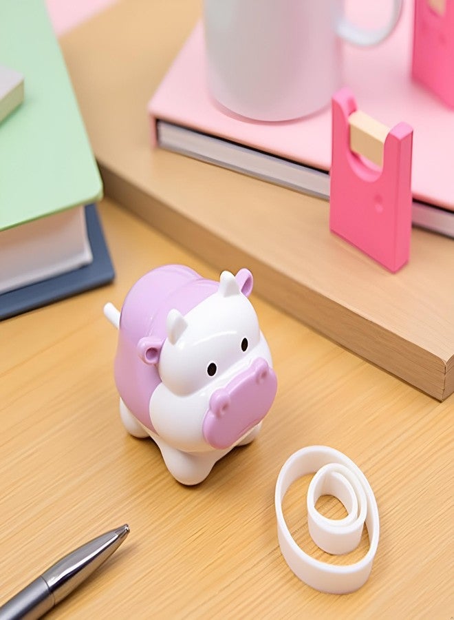 GANPUB 1Pc Random Color Cute Cattle Design Sharpener Cow Ox Kawaii Pencils Sharpeners Girls Gifts Stationery Office Supplies Nice Design Deft Processed,Writing and Correction Supplies - Image 3