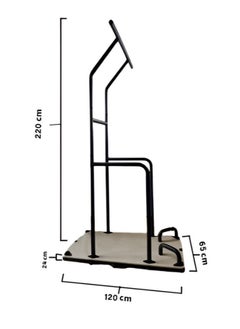 Eversteel Ever Fit Is  the ultimate body weight gym Power Tower Height Adjustable Pull Up Bar & Dip Station Pull Up Station Fitness Strength Training Exercise Equipment for Home Gym Your personal trainer at home  - Image 1