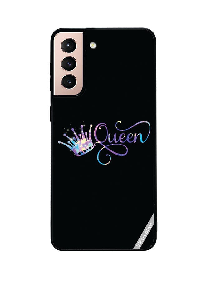 VR CREATIVE Protective Case Cover For Samsung Galaxy S21 Plus 5G Queen Design Multicolour - Image 1