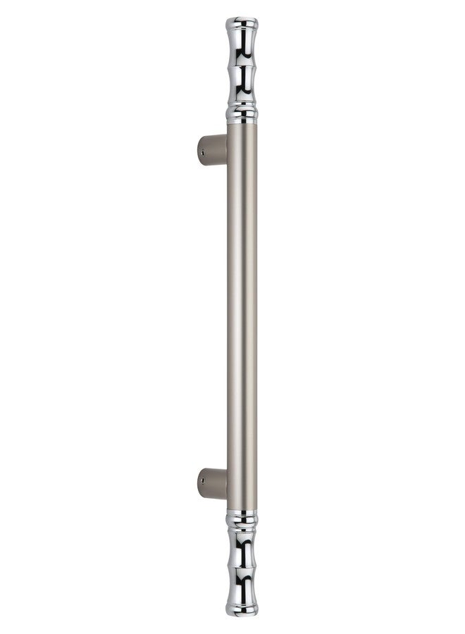 Xpert SS Door Handle 1002 Dew 14" Satin C.P. Made of Stainless Steel. Main Door Handle. Pack of 1 with Fitting Material. Suitable with Readymade Plywood Door, Wardrobe Handle, Made in India - Image 1