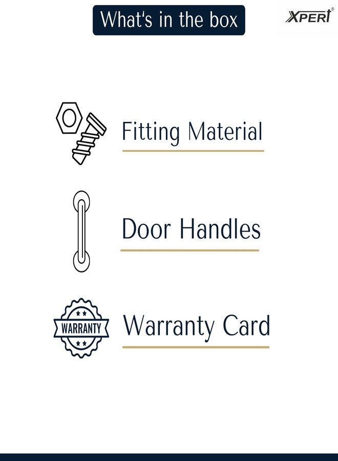 Xpert SS Door Handle 1002 Dew 14" Satin C.P. Made of Stainless Steel. Main Door Handle. Pack of 1 with Fitting Material. Suitable with Readymade Plywood Door, Wardrobe Handle, Made in India - Image 5