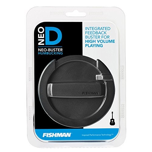 Fishman Neo-Buster Humbucker Soundhole Acoustic Pickup & Feedback Buster Black 0.28 x 1.97 x 4.72 inches - Image 2
