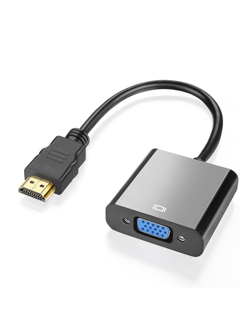 SYOSI HDMI إلى VGA 1080P HD كابل محول الفيديو HDMI إلى VGA محول تحويل كابل للكمبيوتر العارض HDTV محول الفيديو موسع موصل الشاشة المقسمة - Image 1
