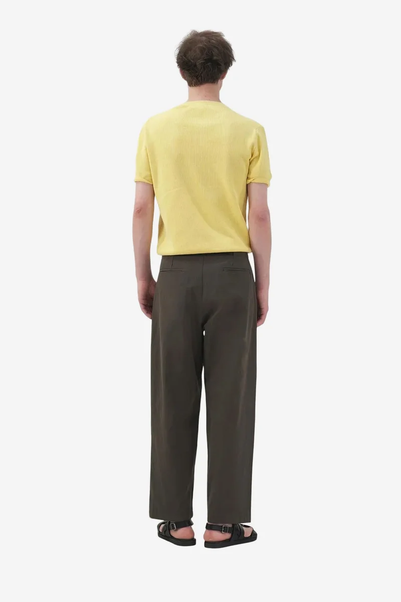 Giesto Lemon Yellow GIESTO Men's Cotton Crew Neck T-Shirt for Men | Best Price UAE