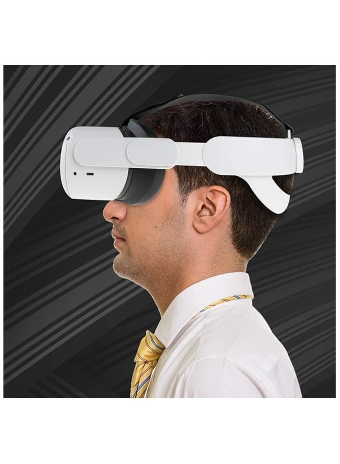 VR Head Strap Compatiable for Quest 2, Replacement for Elite Strap Adjustable Clockwork Knob Design Non-Slip Head Strap with a Head Cushion, Virtual Reality Headset Accessories - Image 4